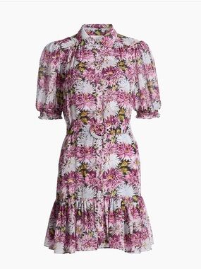 cinq a sept halbini dahlia print shirt dress